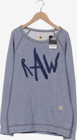 G-Star RAW Sweatshirt & Zip-Up Hoodie in M in Blue: front