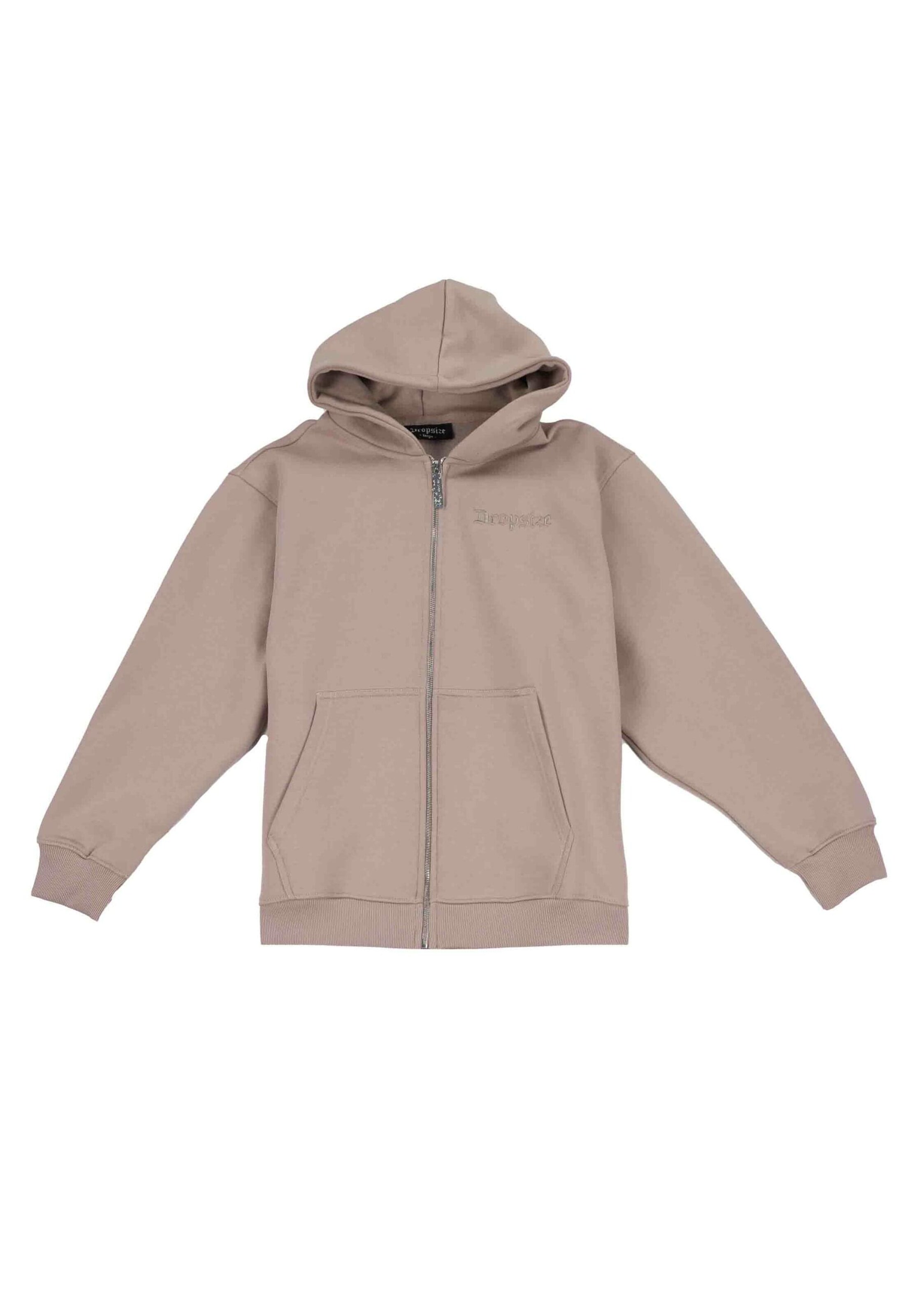 Dropsize Sweatjacke in Grau: Vorderseite