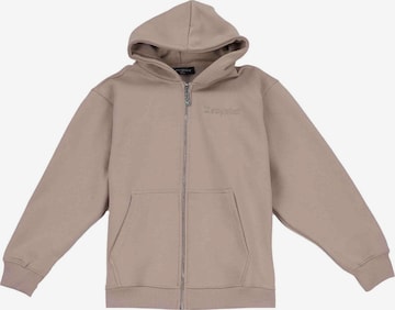 Giacca di felpa di Dropsize in grigio: frontale