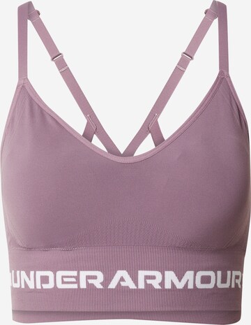 UNDER ARMOUR Sports bra in Purple: front