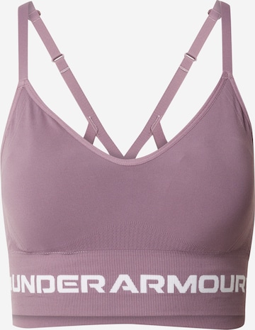 UNDER ARMOUR Bustier Sport bh in Lila: voorkant