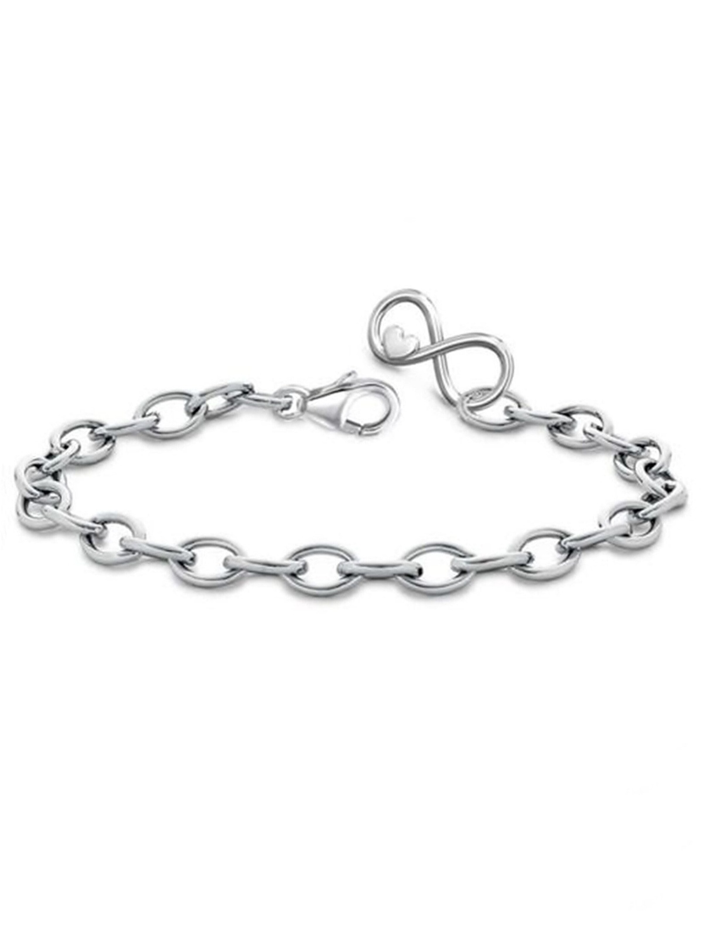 Goldene Hufeisen Armband 'Bettelarmband'‌‌‌ in silber, Produktansicht