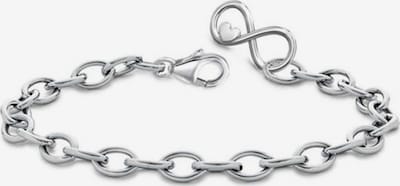 Goldene Hufeisen Armband 'Bettelarmband' in silber, Produktansicht