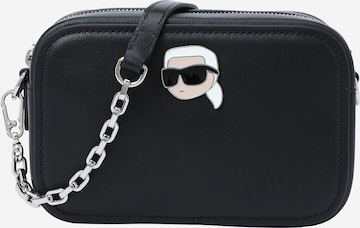 Borsa a tracolla 'Ikonik 2.0' di Karl Lagerfeld in nero: frontale