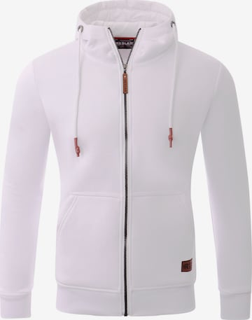 Reslad Sweatjacke 'RS1006' in Weiß: Vorderseite