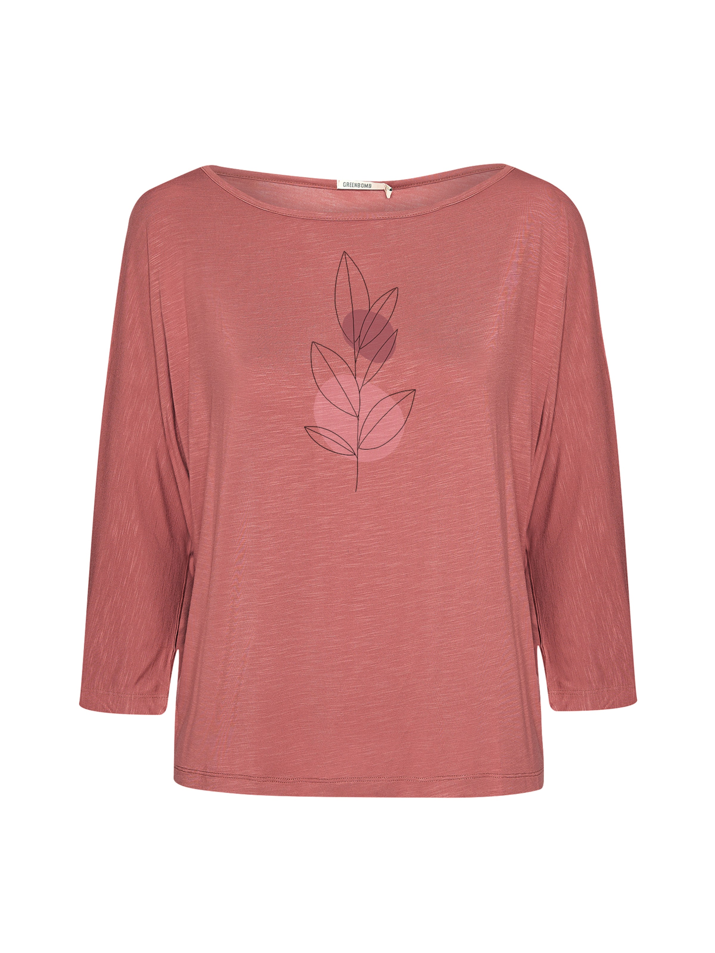 Maglietta 'Bloom Classic Simper' di GREENBOMB in rosa: frontale