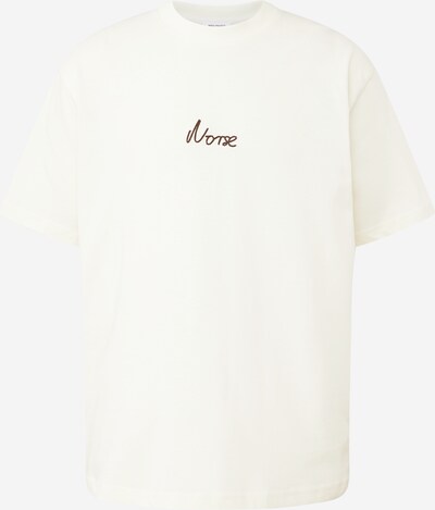 NORSE PROJECTS Bluser & t-shirts 'Johannes' i brun / hvid, Produktvisning