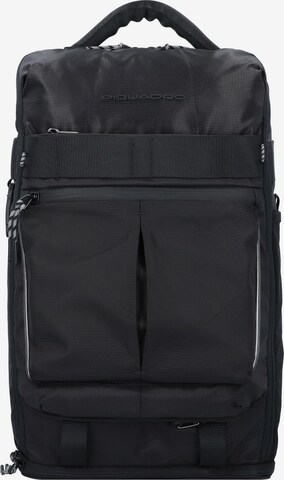 Piquadro Rucksack in Schwarz: predná strana