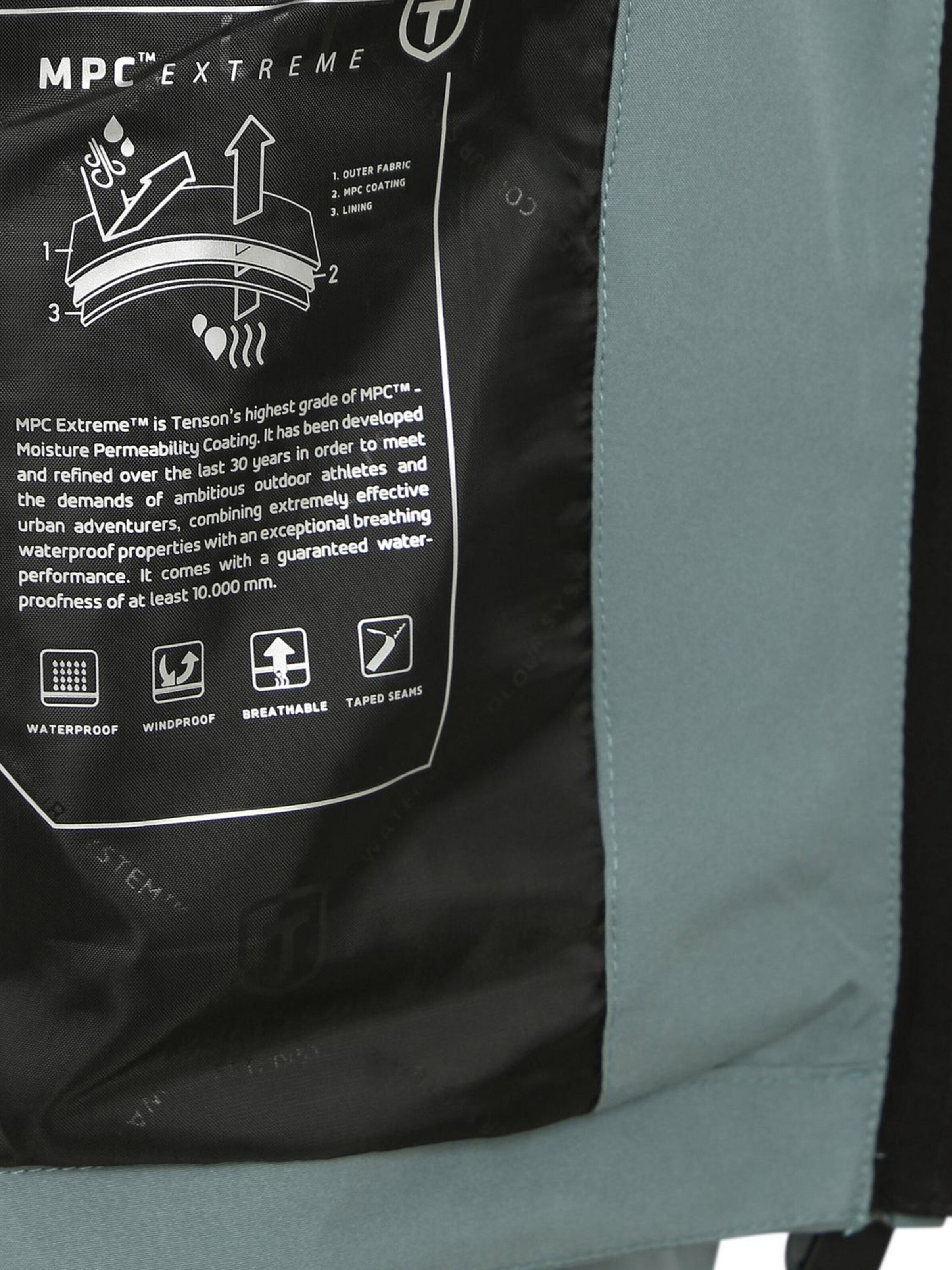 TENSON Winterjas 'Damien' in Blauw