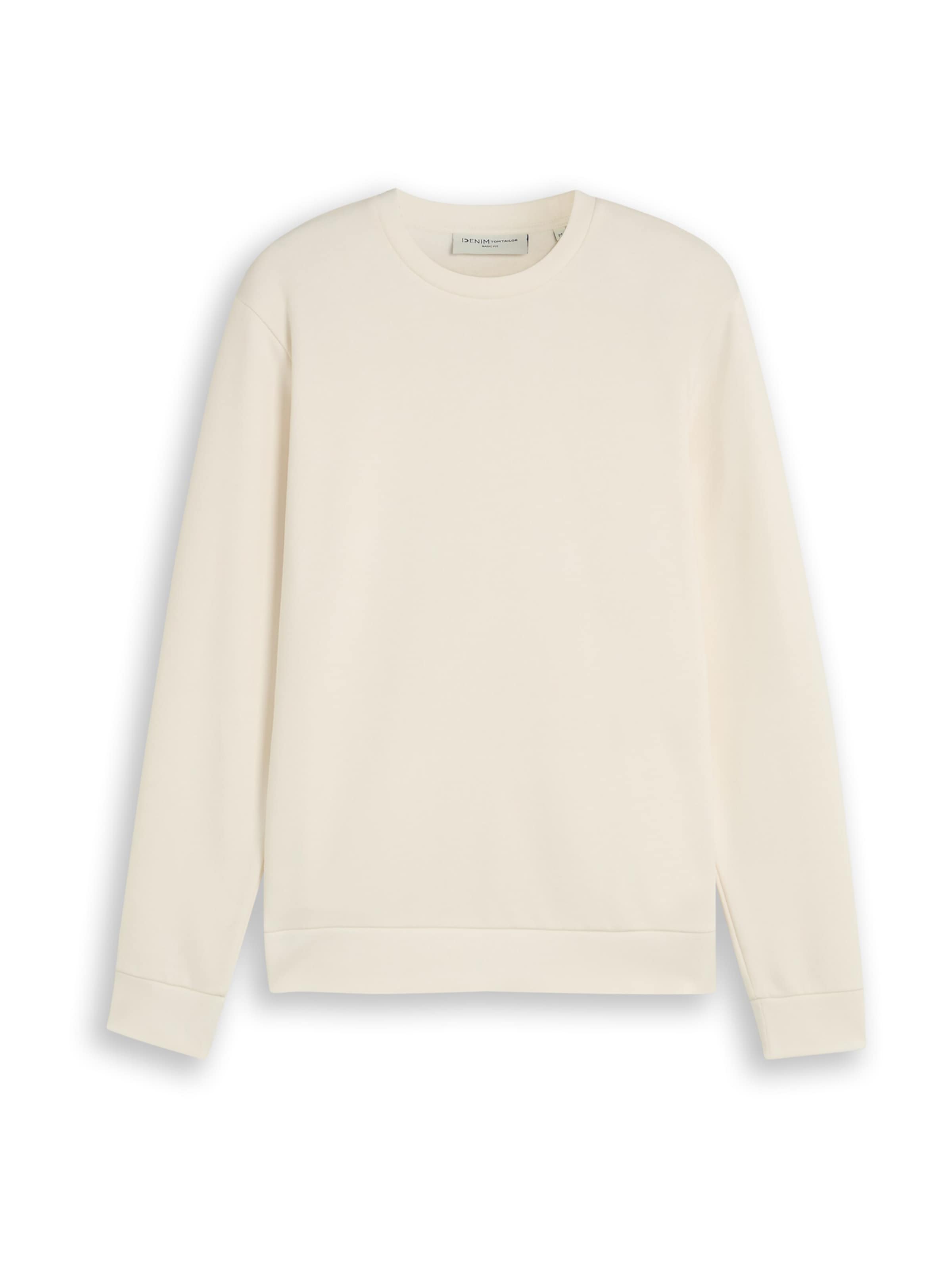 TOM TAILOR DENIM Sweatshirt i beige: forside