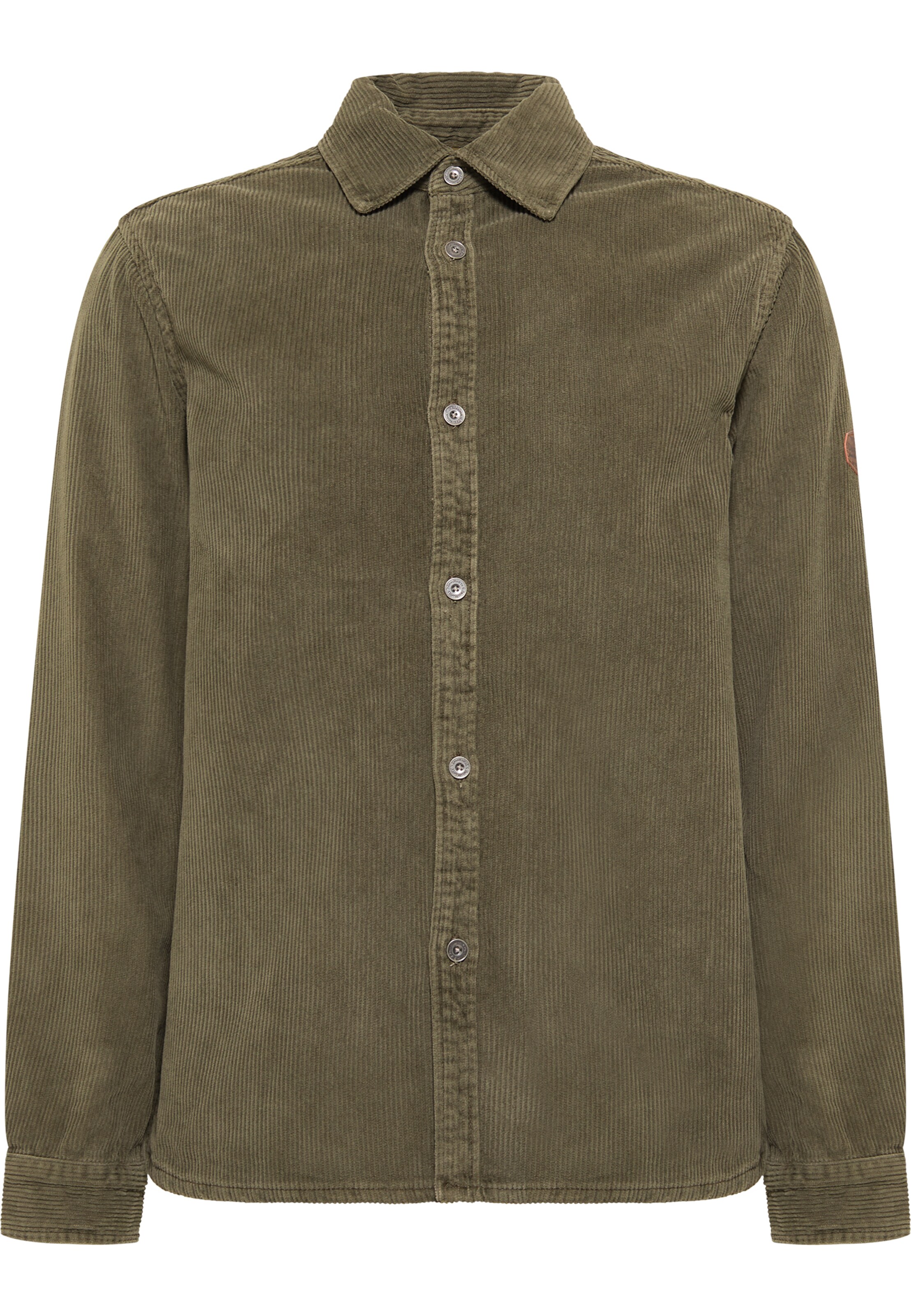 DreiMaster Vintage Regular Fit Hemd in Grün: Vorderseite