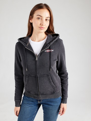 Giacca di felpa 'MINI AMERICA' di GUESS JEANS in nero: frontale