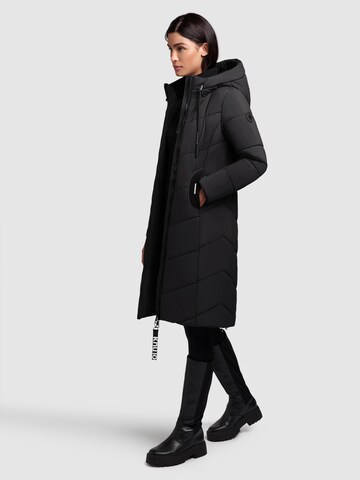 khujo Wintermantel 'Aribay4 Light-YM' in Zwart