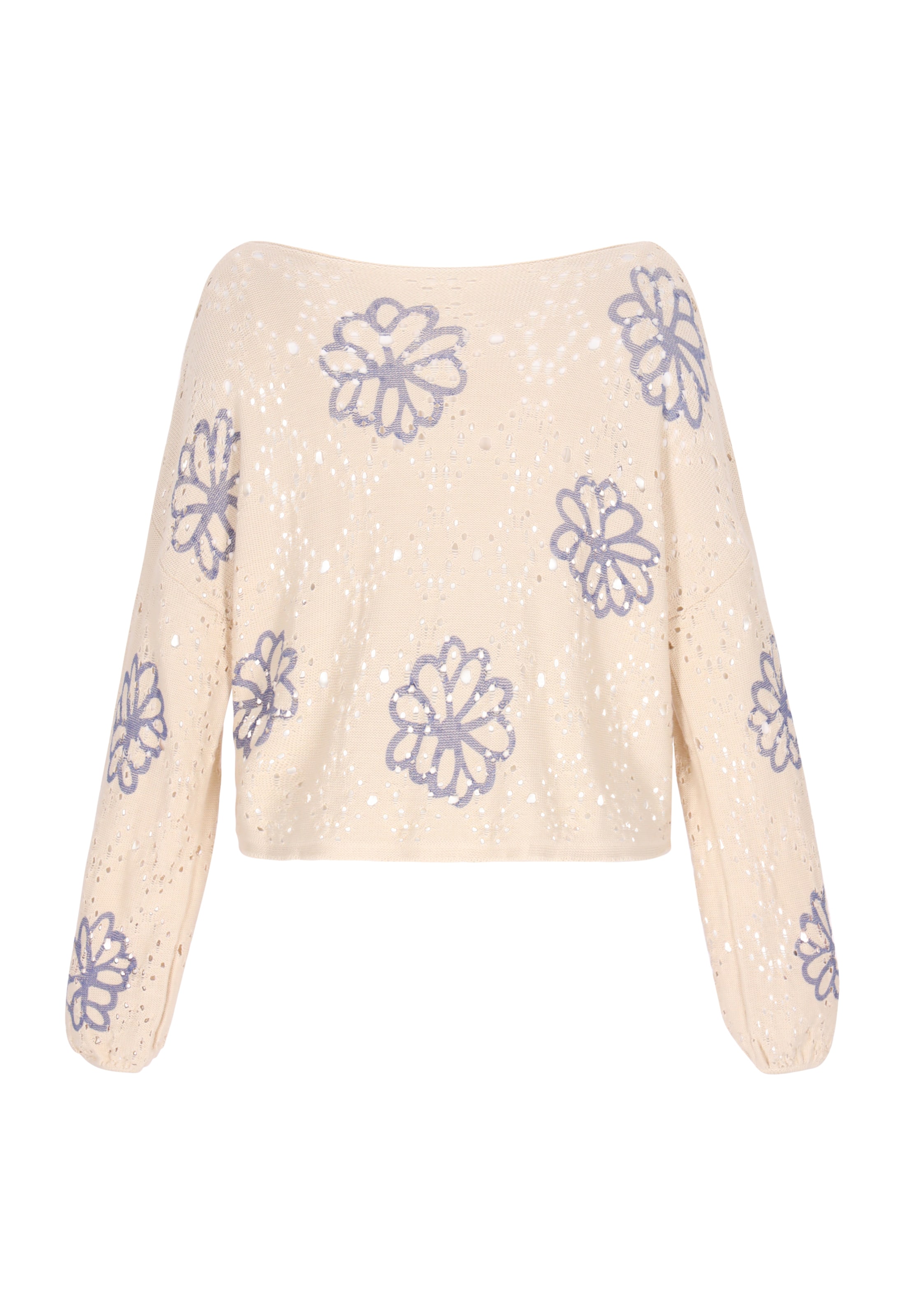 swirly Pullover 'Comfy' in Beige