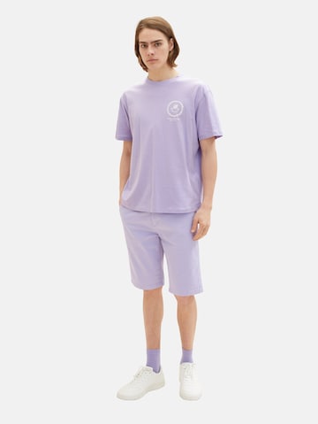 TOM TAILOR DENIM Slim fit Chino Pants in Purple