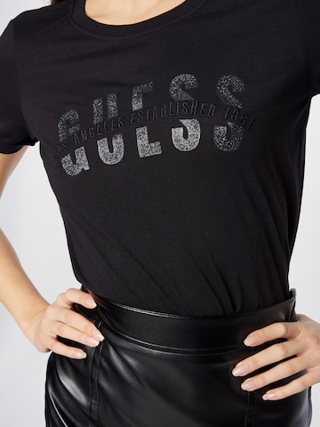 Tricou 'AGATA' de la GUESS pe negru