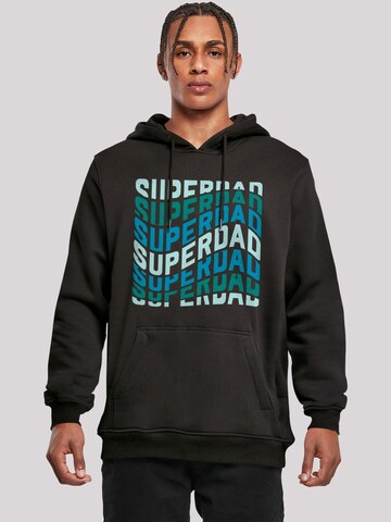 Sweat-shirt 'Super Dad Retro Trend Vatertags Design für Papas' F4NT4STIC en noir : devant
