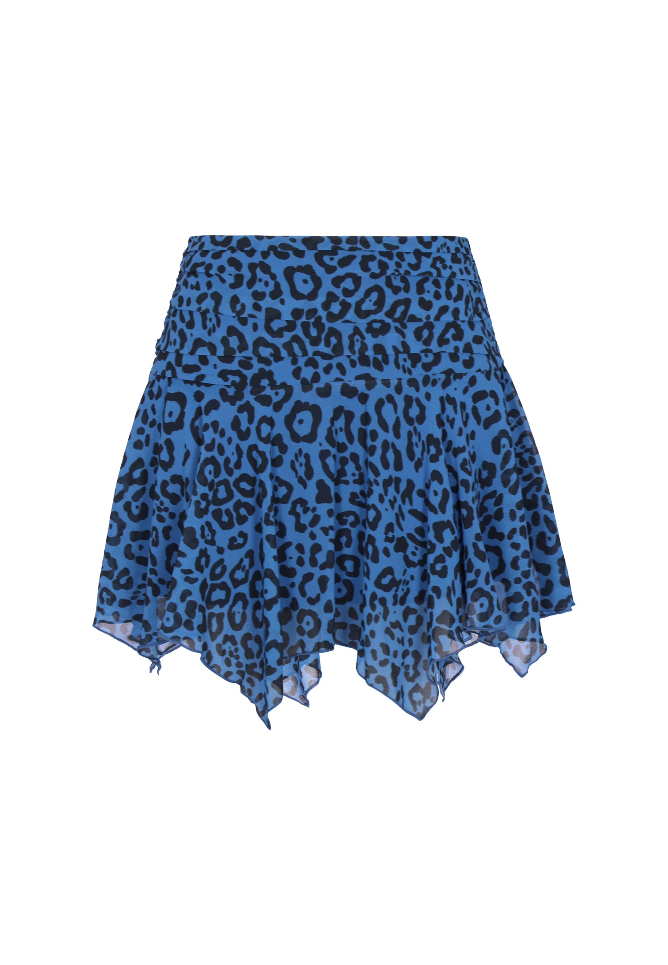 faina - Saia 'Festive' em azul: frente