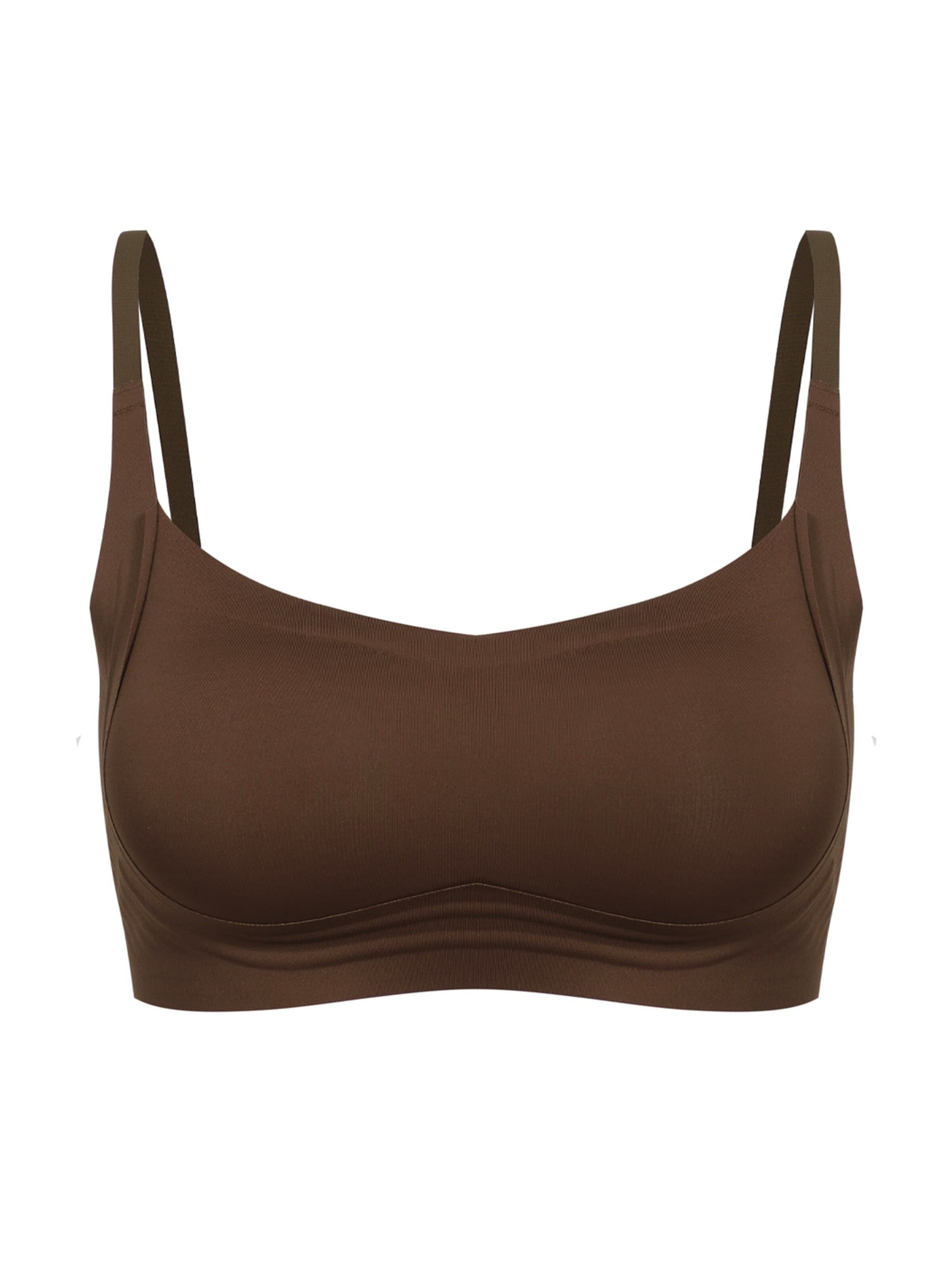 Bustier Soutien-gorge 'Compact Comfort BH' cfab en marron : devant