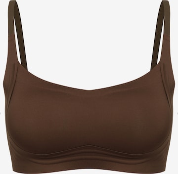 cfab Bustier BH 'Compact Comfort BH' in Braun: Vorderseite