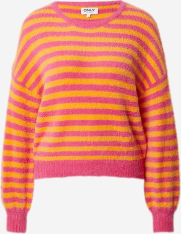 ONLY Sweter 'PIUMO' w kolorze różowy: przód