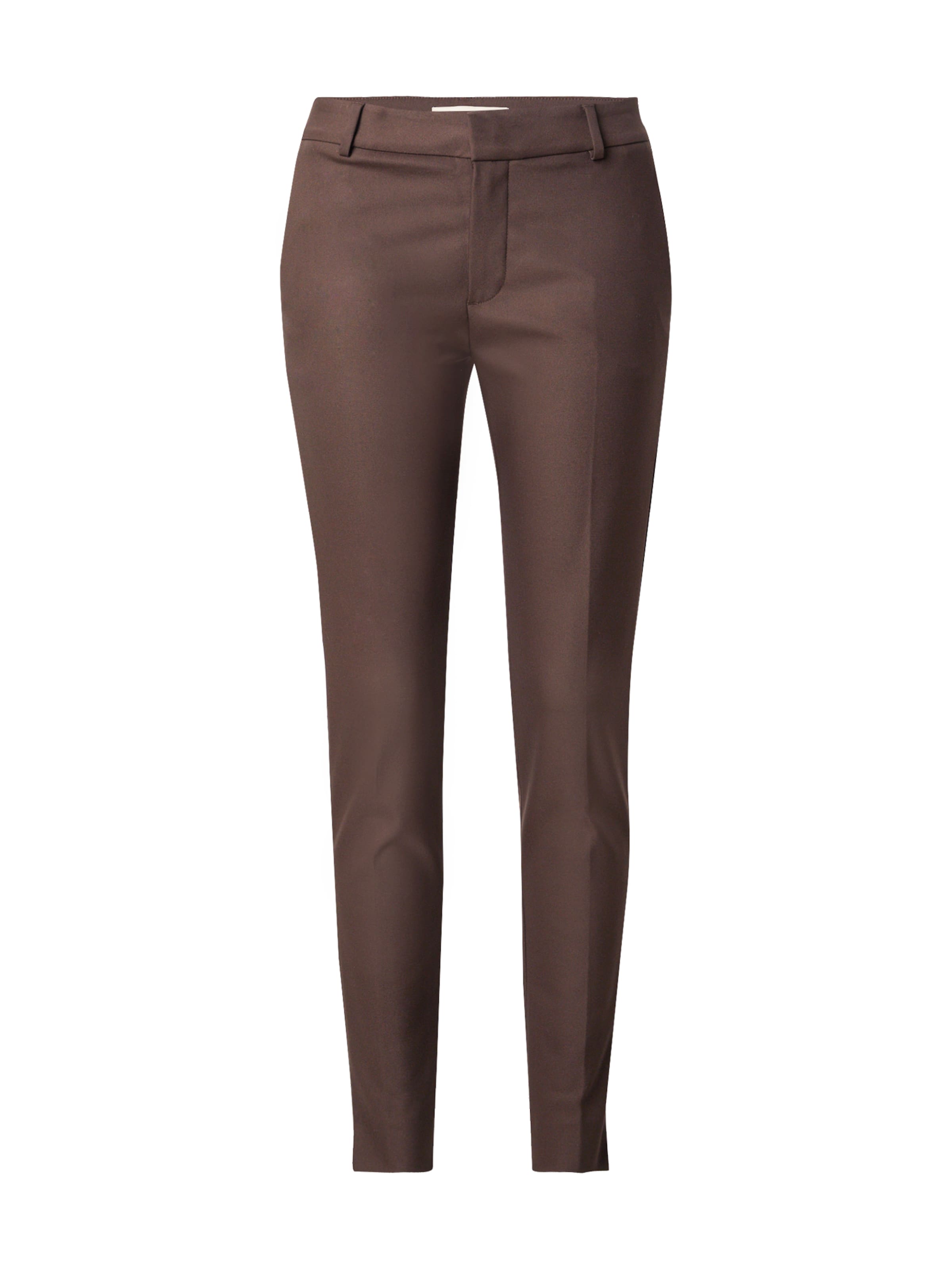 MOS MOSH Pleat-front trousers 'Abbey Night' in Brown: front
