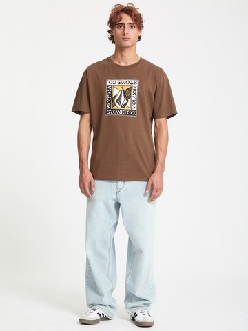 T-Shirt 'ANGLE IRON' Volcom en marron