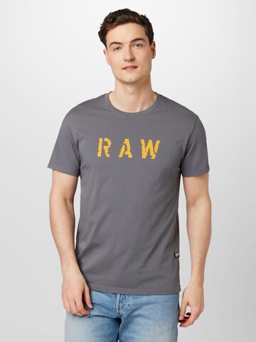G-Star RAW Тениска в синьо: отпред