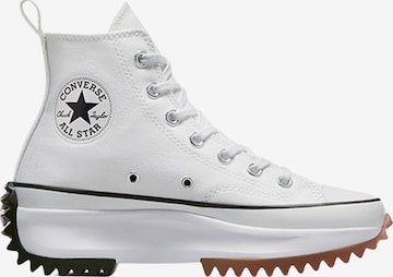 Baskets hautes 'Run Star Hike' CONVERSE en blanc : devant