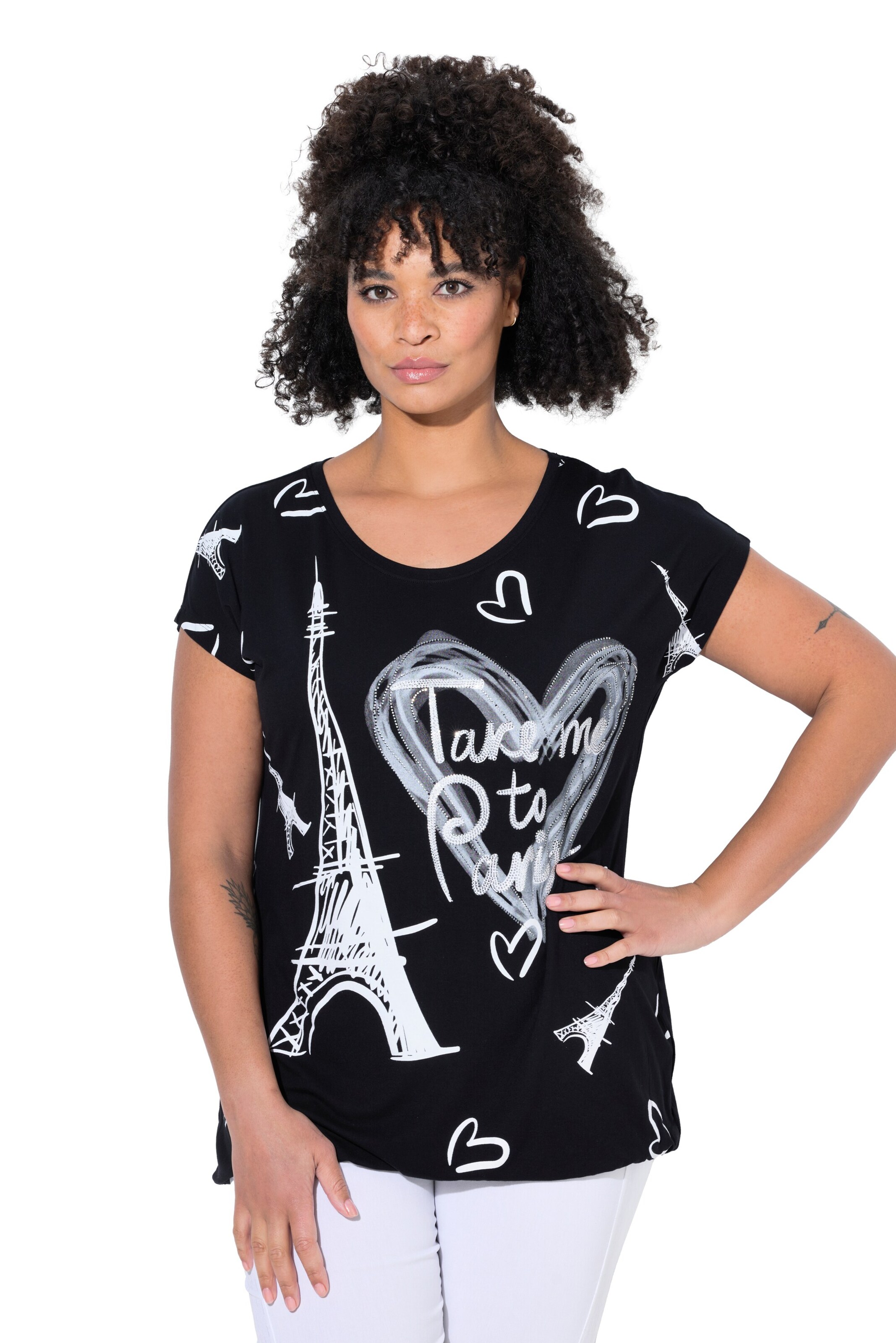 MIAMODA Shirt in Black: front