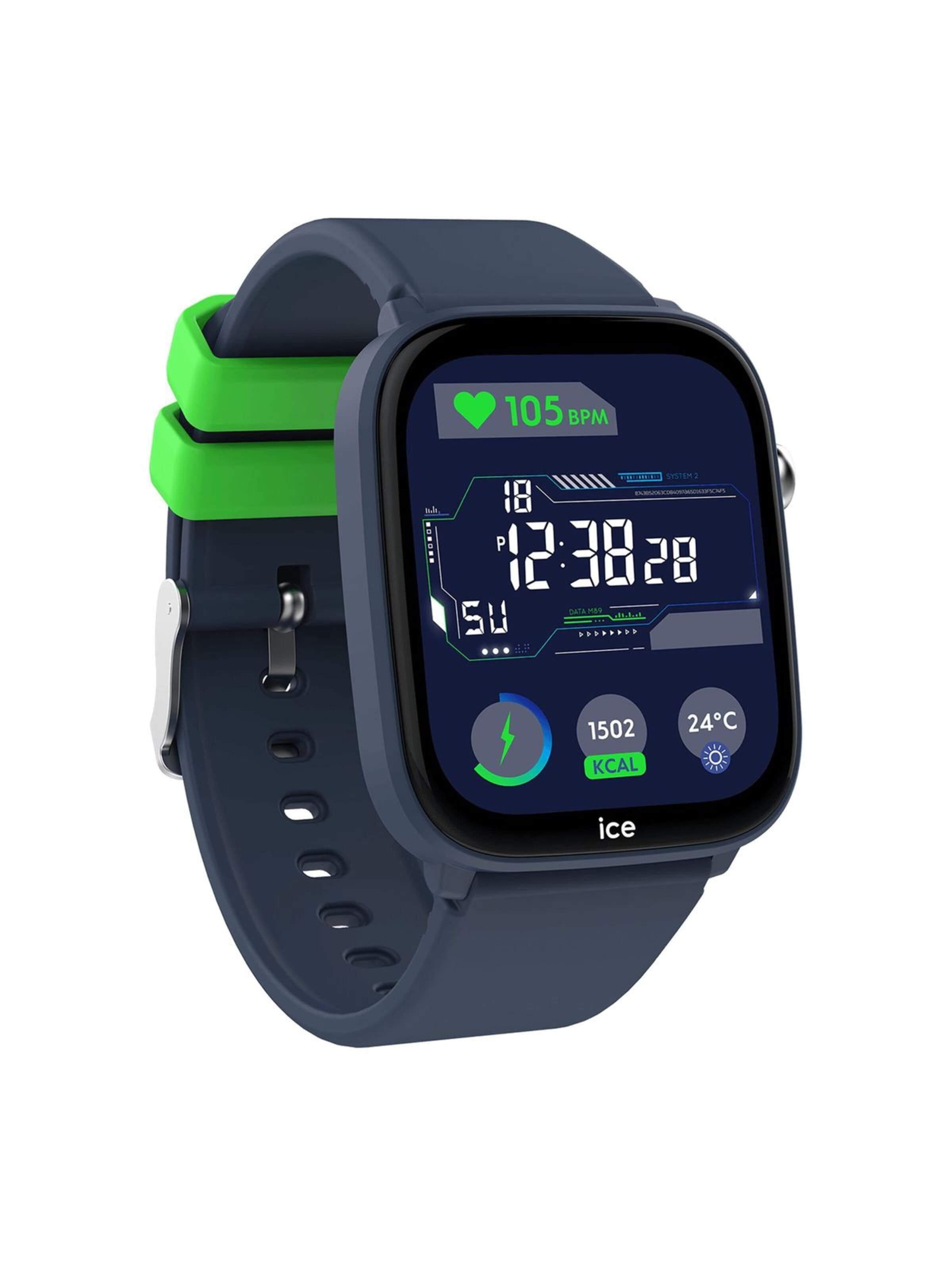 ICE WATCH Digitaal horloge 'Smartwatch ICE smart junior 3.0 FM' in Blauw