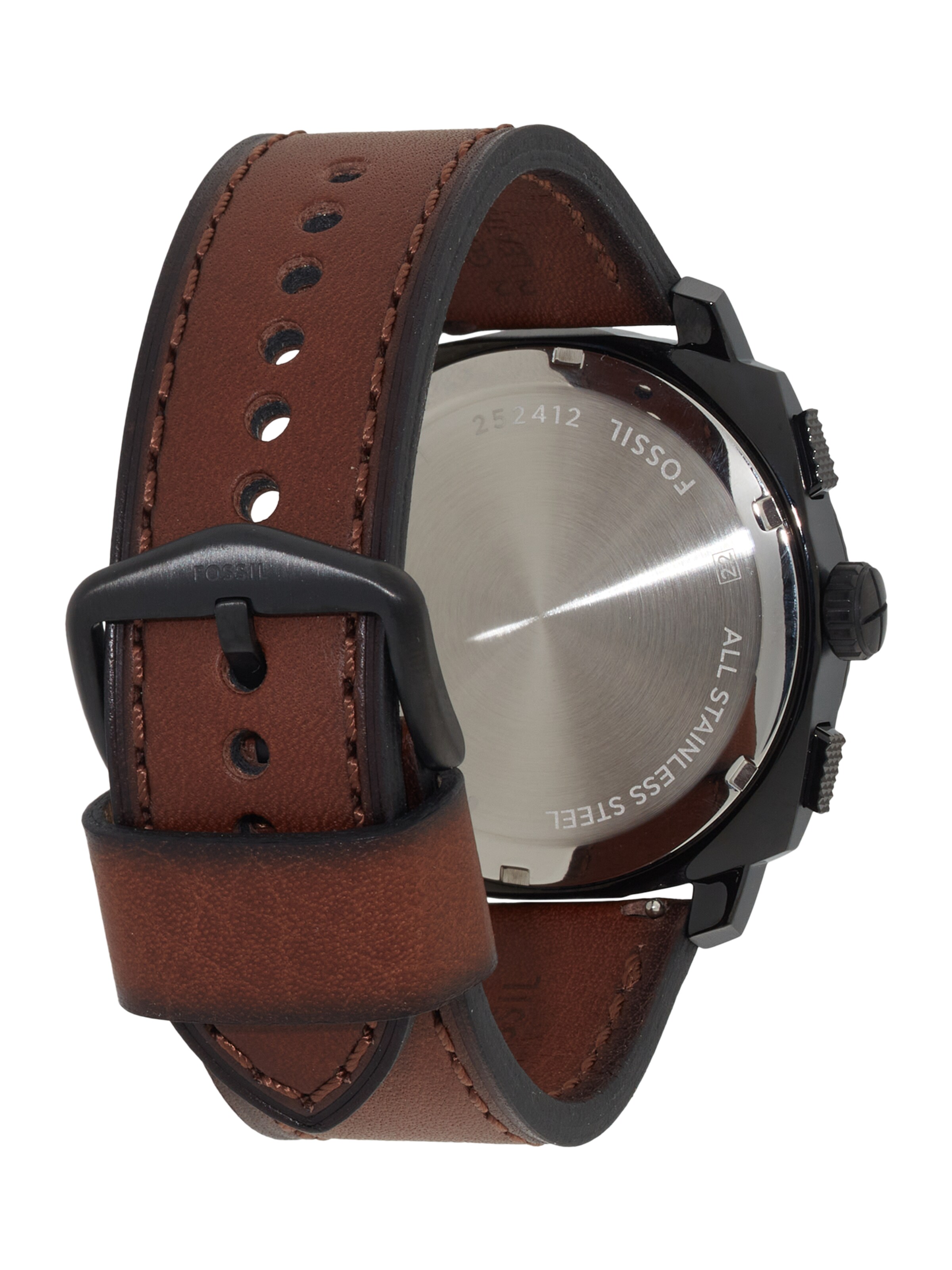 FOSSIL Аналогов часовник 'MACHINE' в кафяво