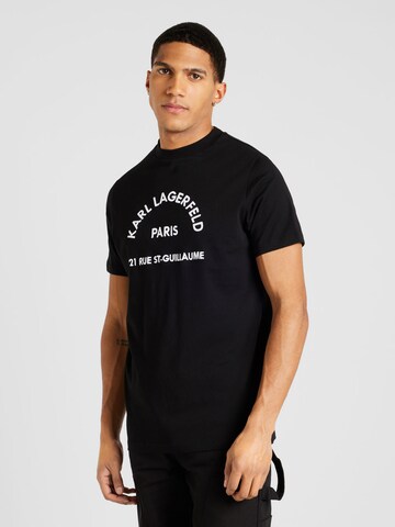 Karl Lagerfeld Μπλουζάκι σε μαύρο: μπροστά