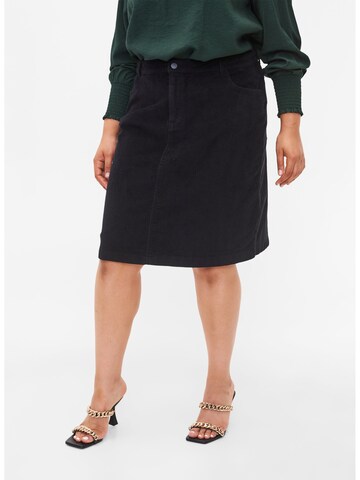 Zizzi Skirt 'Olivia' in Black: front