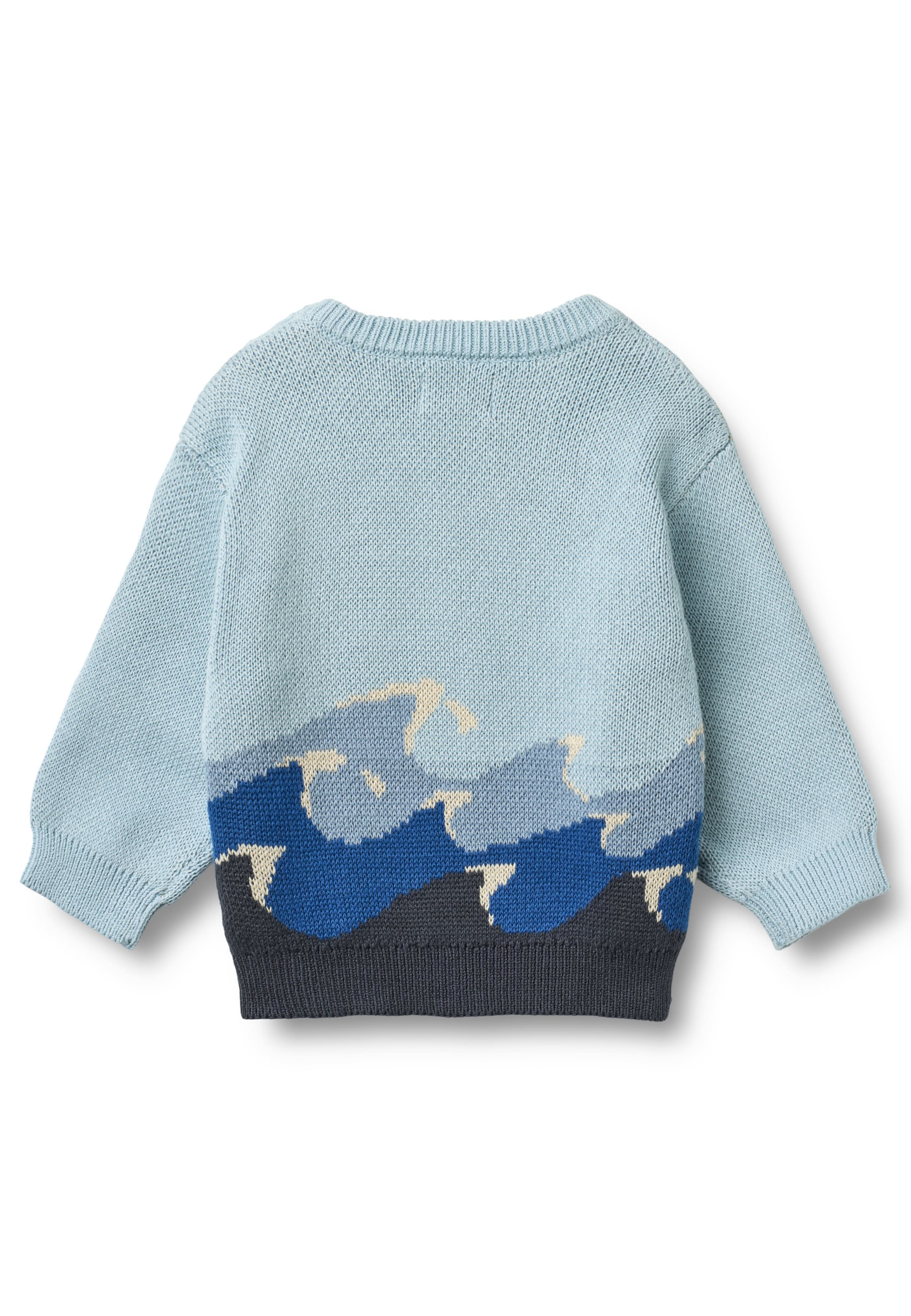 Pull-over 'Knud' WHEAT en bleu