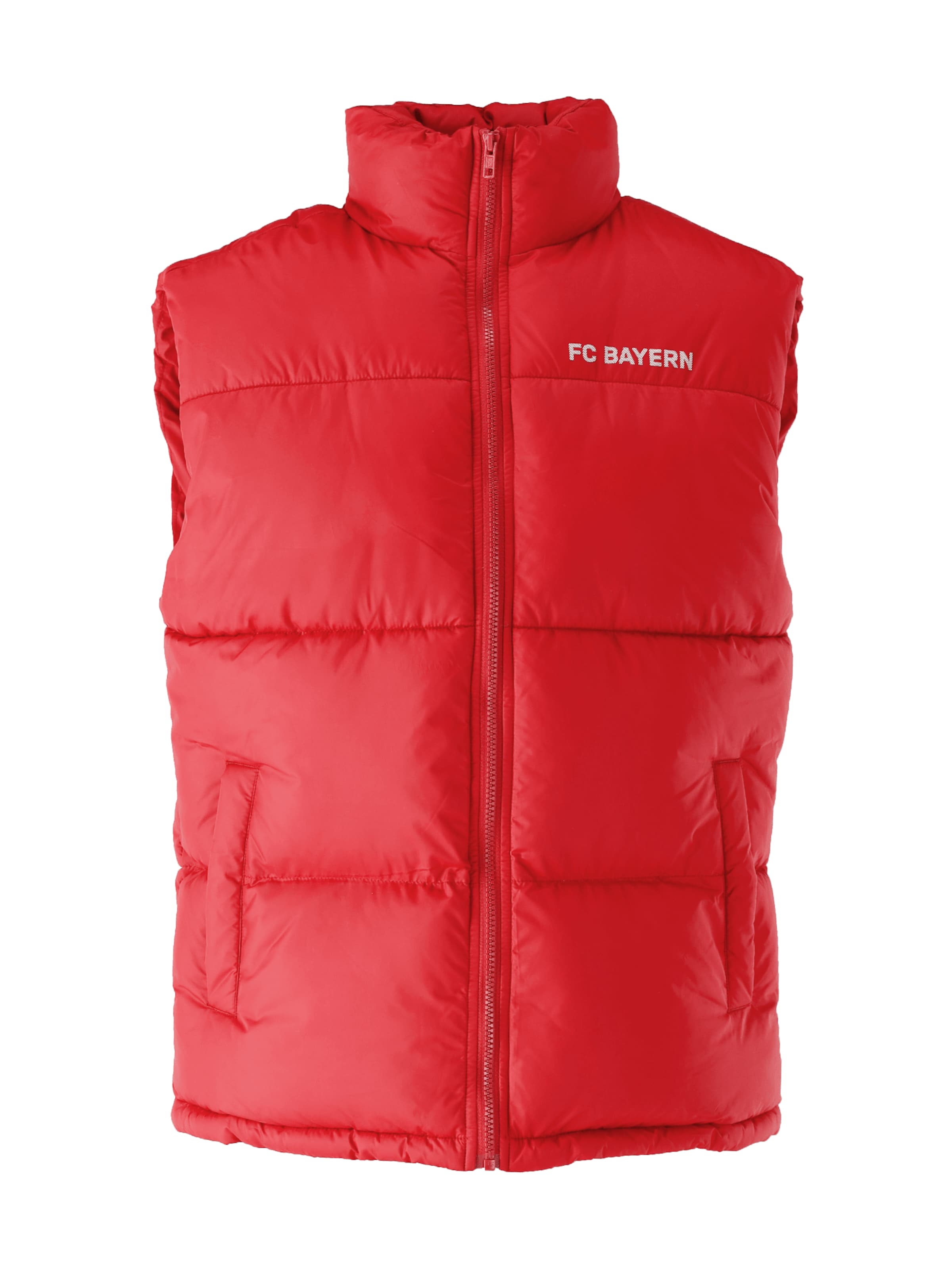 FC BAYERN MÜNCHEN Weste Puffer in rot, Produktansicht