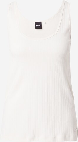 BOSS - Top en blanco: frente