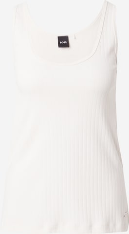 BOSS Black Top in White: front