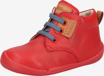 Kickers First-Step Shoes in Red: front