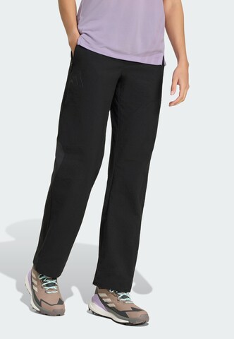 ADIDAS TERREX - regular Pantalón de montaña 'Xperior' en negro: frente