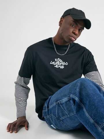 KARL LAGERFELD JEANS T-Shirt 'Tokyo' in Schwarz