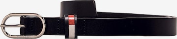 Ceinture Tommy Jeans en noir : devant