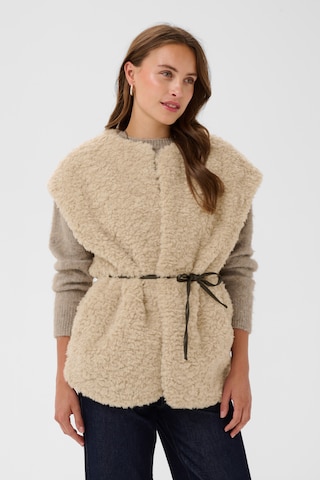 SAINT TROPEZ - Chaleco 'SylvanaSZ' en beige: frente