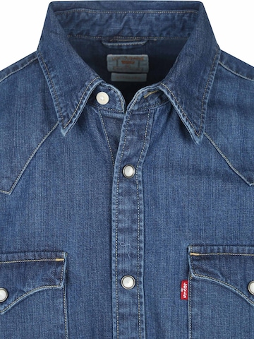 LEVI'S ® - Ajuste regular Camiseta 'M' Barstow Western Standard Lower Haight Med Indigo Flat Finish Shirt' en Mezcla de colores
