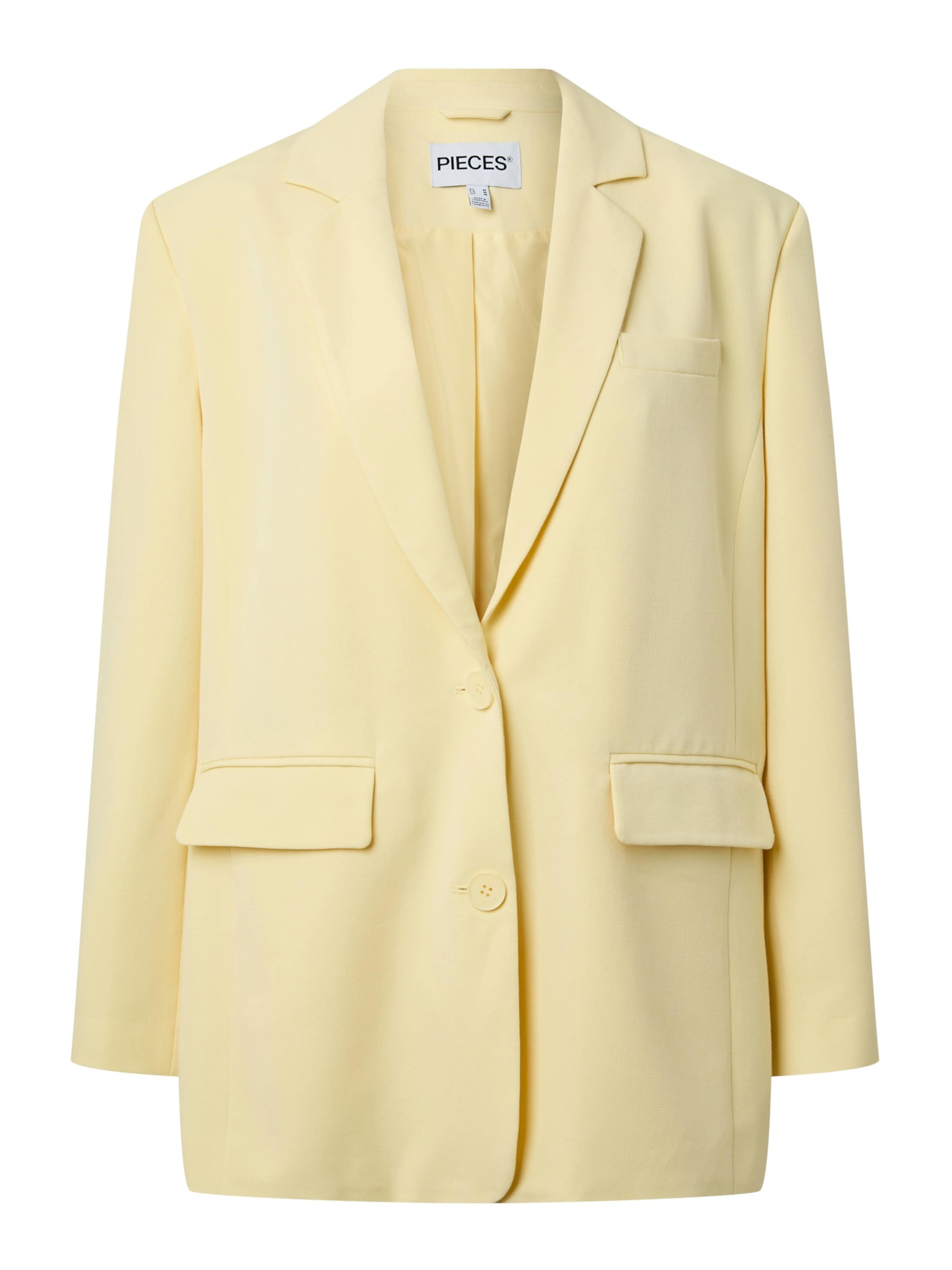 PIECES Blazers 'PCKamil' in Geel: voorkant