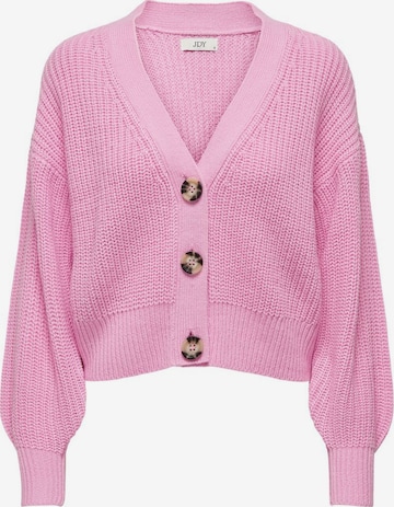 JDY Knit Cardigan 'JUSTY' in Pink: front