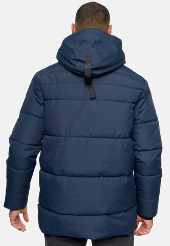INDICODE JEANS Winter Jacket 'Wess' in Blue