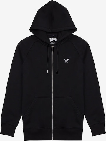 Distorted People Mikina – černá: přední strana