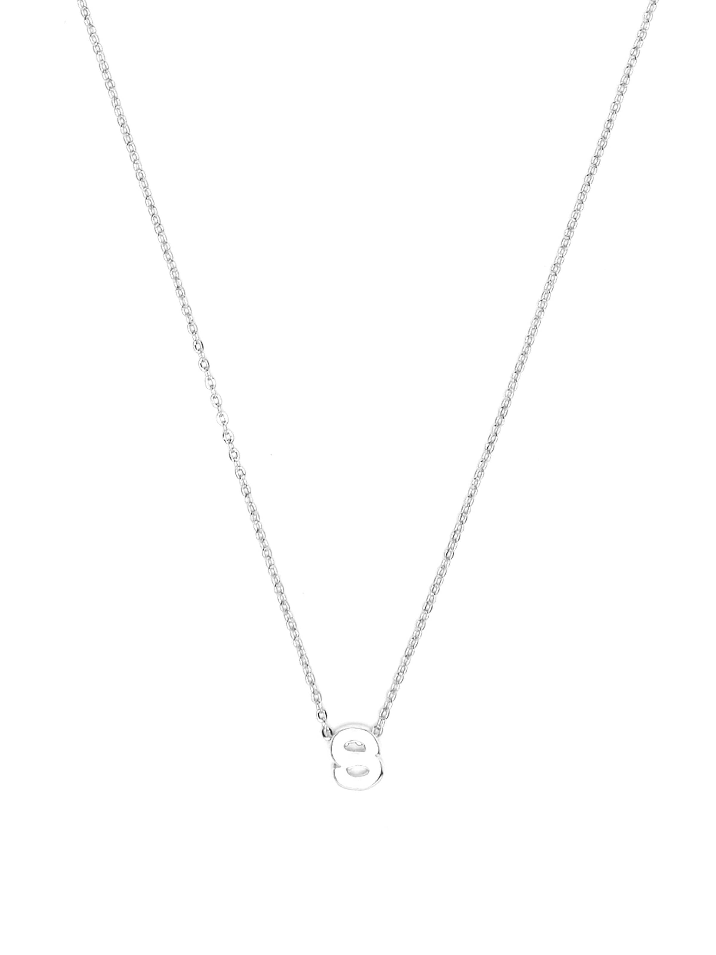 Luxenter Necklace 'Alphabet S' in Silver