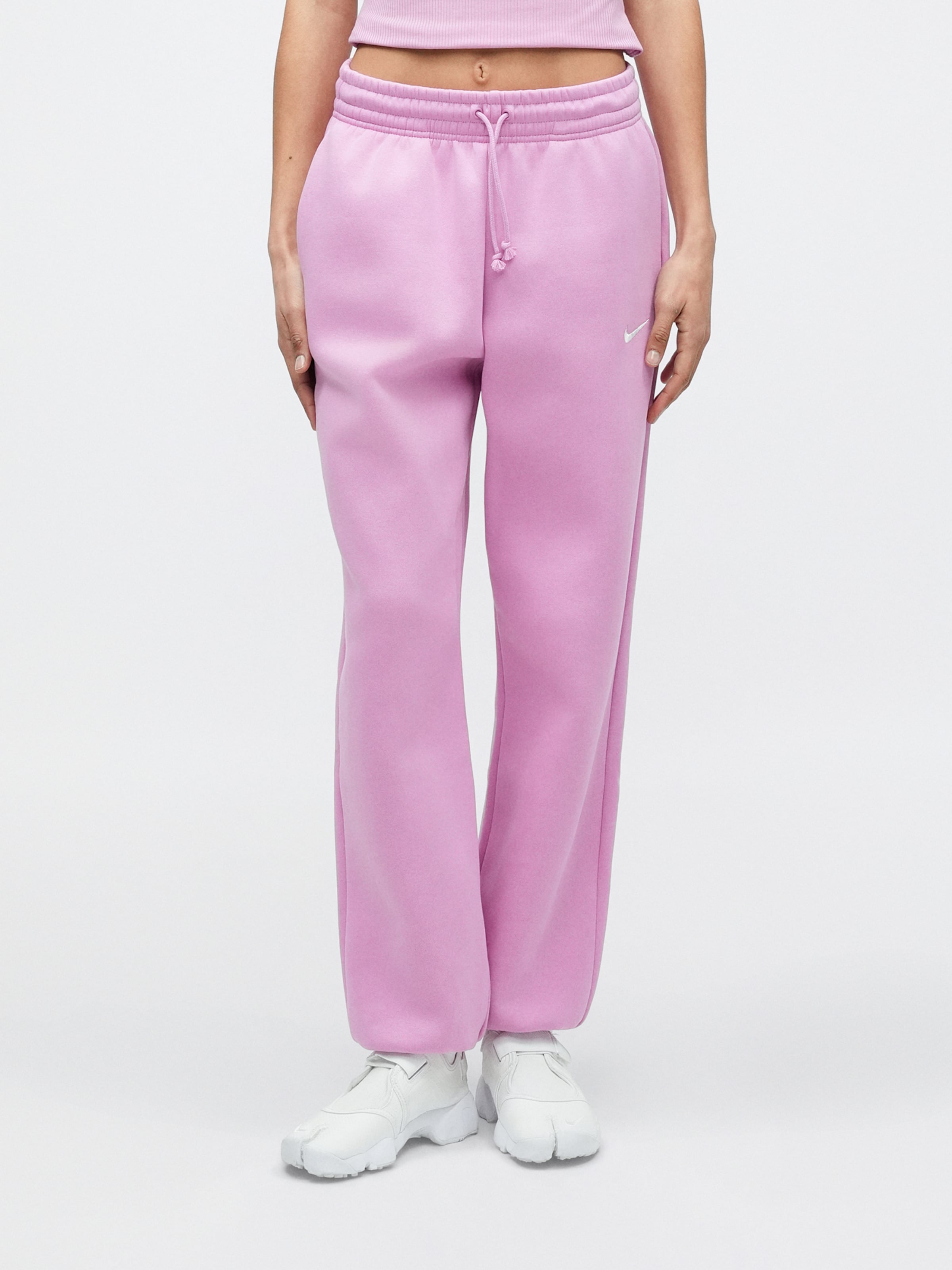 nike pink satin pants